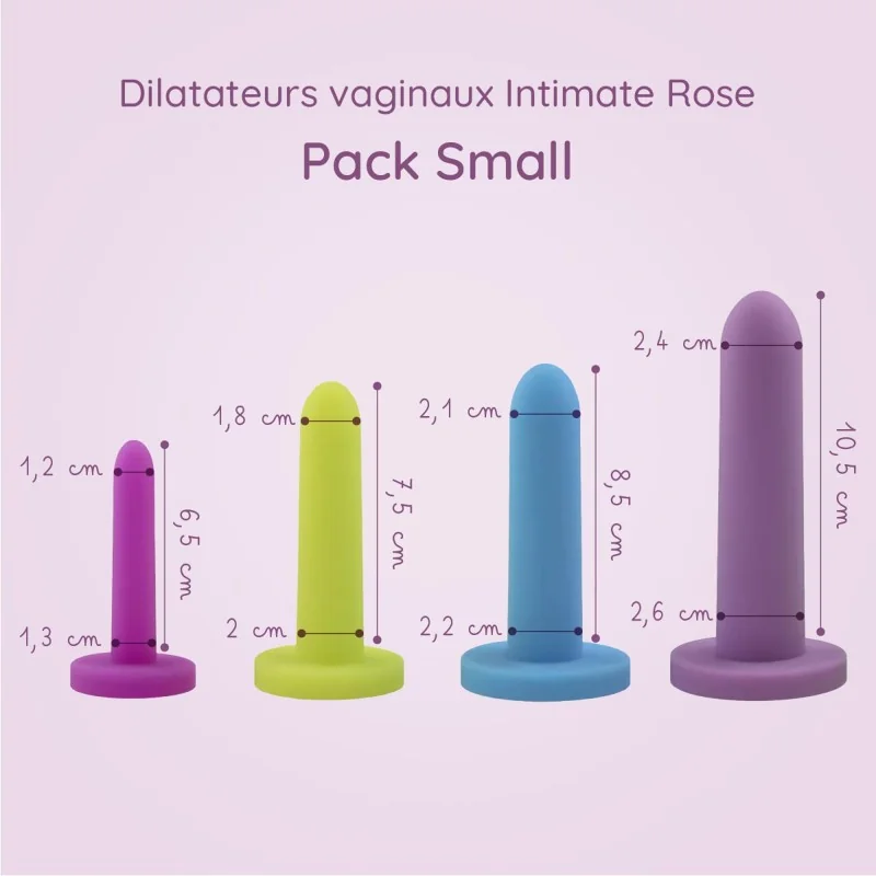 Pack dilatateurs vaginaux Intimate rose - Small Pack dilatateurs vaginaux Intimate rose - Small
