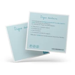 fiche descriptive digue dentaire Oralsafe verso