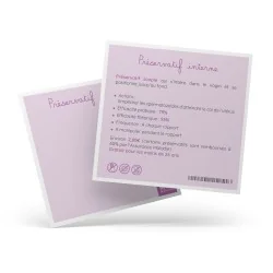 fiche descriptive préservatif féminin verso