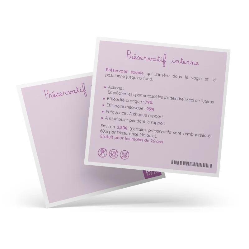 fiche descriptive préservatif féminin verso fiche descriptive préservatif féminin verso