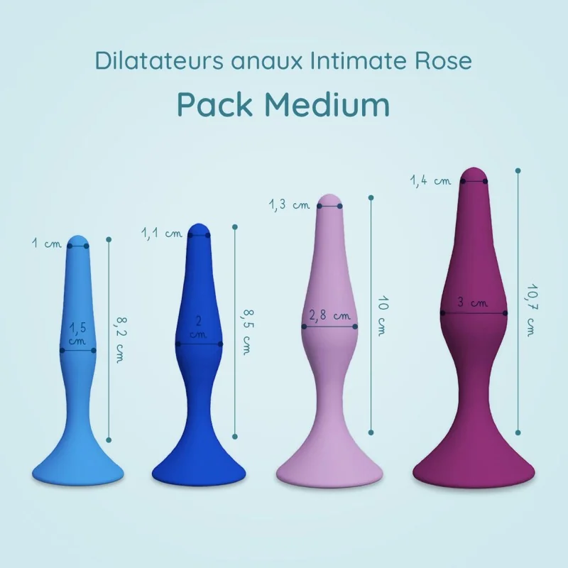 Pack dilatateurs anaux Intimate rose - Medium Pack dilatateurs anaux Intimate rose - Medium