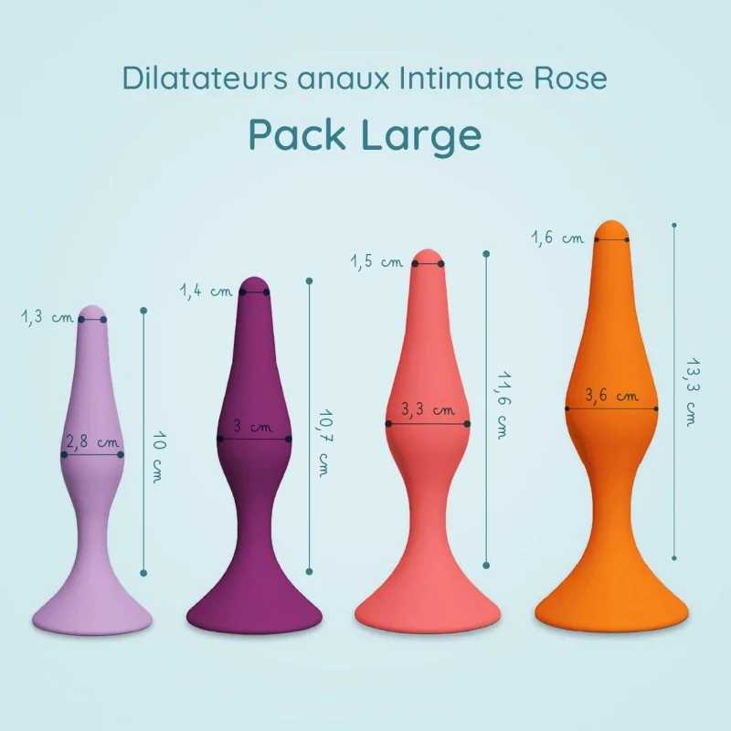 Pack dilatateurs anaux Intimate rose - Large Pack dilatateurs anaux Intimate rose - Large