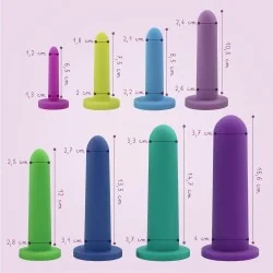 Pack dilatateurs vaginaux Intimate rose - Progressif