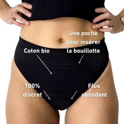 Culotte menstruelle flux abondant Céleste