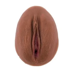 Location Vulve Pêche en silicone foncé