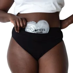 Pack culotte menstruelle Céleste + bouillotte Coeur