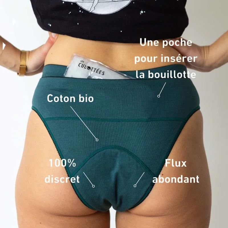 Pack culotte menstruelle Astrée + bouillotte Rectangle Pack culotte menstruelle Astrée + bouillotte Rectangle