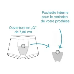 Boxer en coton avec anneau pour Hard packer