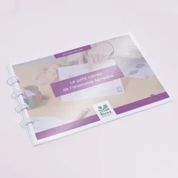 couverture carnet de schémas sur l'anatomie féminine