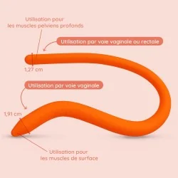 Wand anal et vaginal pliable pour les douleurs pelviennes