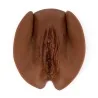 vulve mutilée foncée en silicone pour l'éducation reconditionnée de face