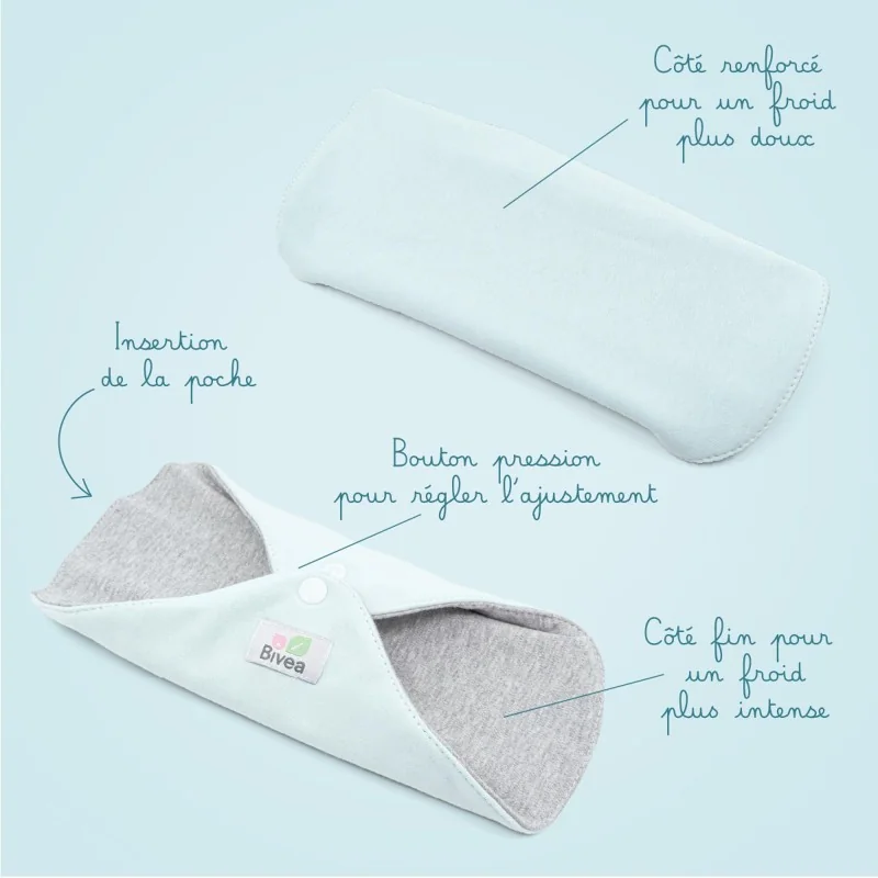 Pack 1 grande + 2 petites housses pour poche de gel Pack 1 grande + 2 petites housses pour poche de gel