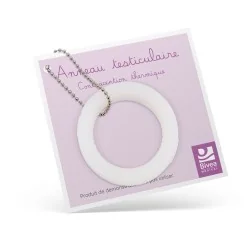 Anneau contraceptif masculin de démonstration avec fiche explicative