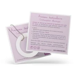 Anneau contraceptif masculin de démonstration avec fiche explicative