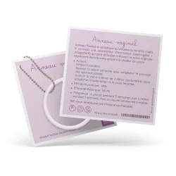 anneau contraceptif hormonal féminin de démonstration avec fiche explicative verso