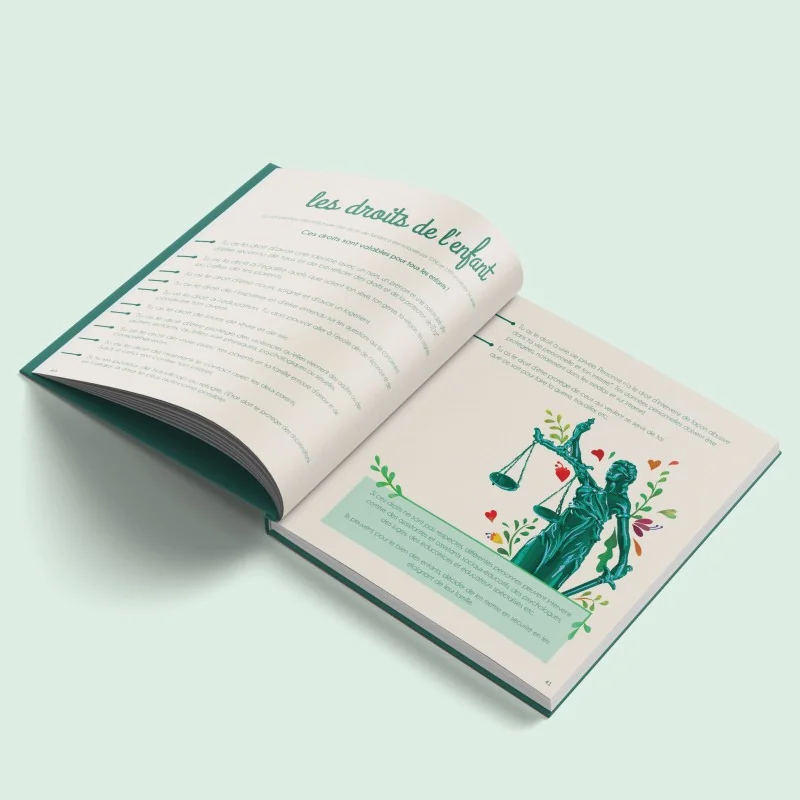 Livre Le petit illustré de l'intimité tome 3 page sur le droit des enfants