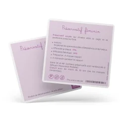 fiche descriptive préservatif féminin