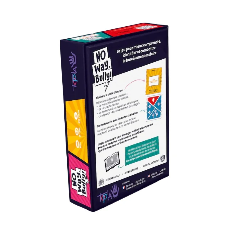 Jeu pour sortir du harcèlement scolaire No Way Bully
