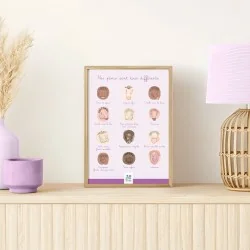 schéma illustré des différentes formes de pénis dans un cadre