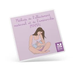 Carte méthode de l'allaitement maternel et de l'aménorrhée illustration