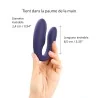Vibromasseur pour couple télécommandé Match up