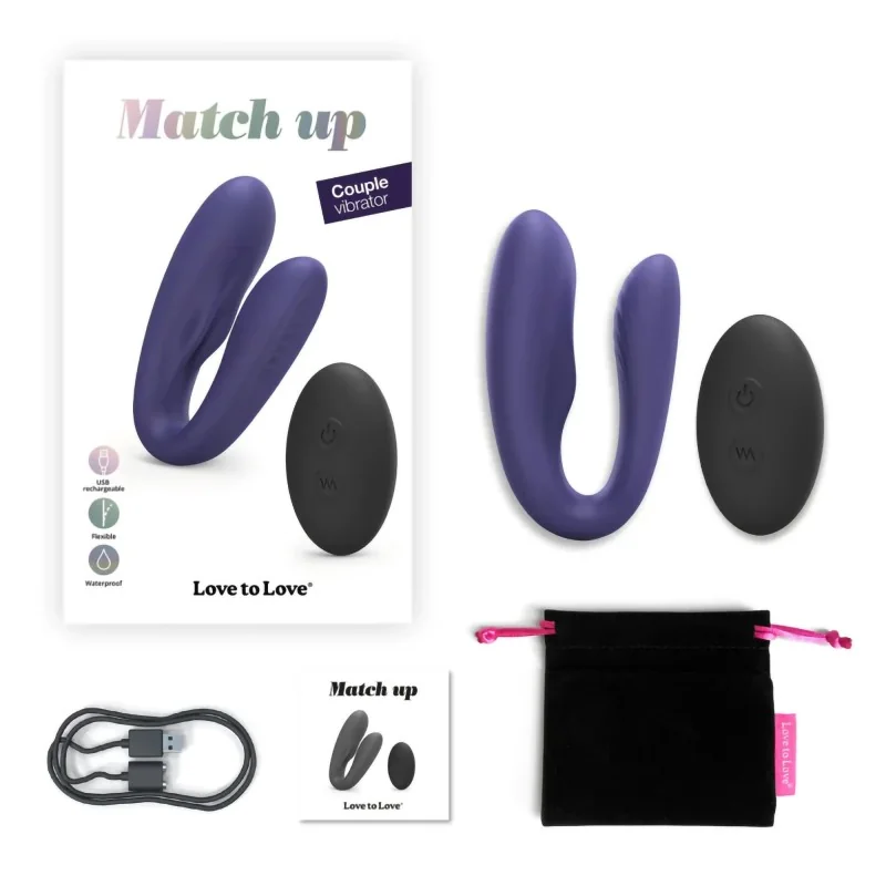 Vibromasseur pour couple télécommandé Match up
