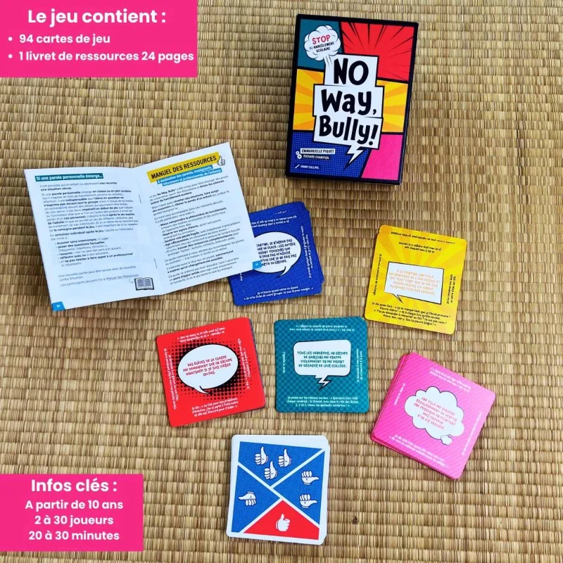 contenu jeu sur le harcèlement no way bully