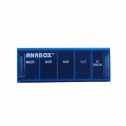 Pilulier journalier bleu Anabox