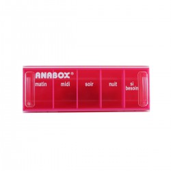 Pilulier journalier rouge anabox