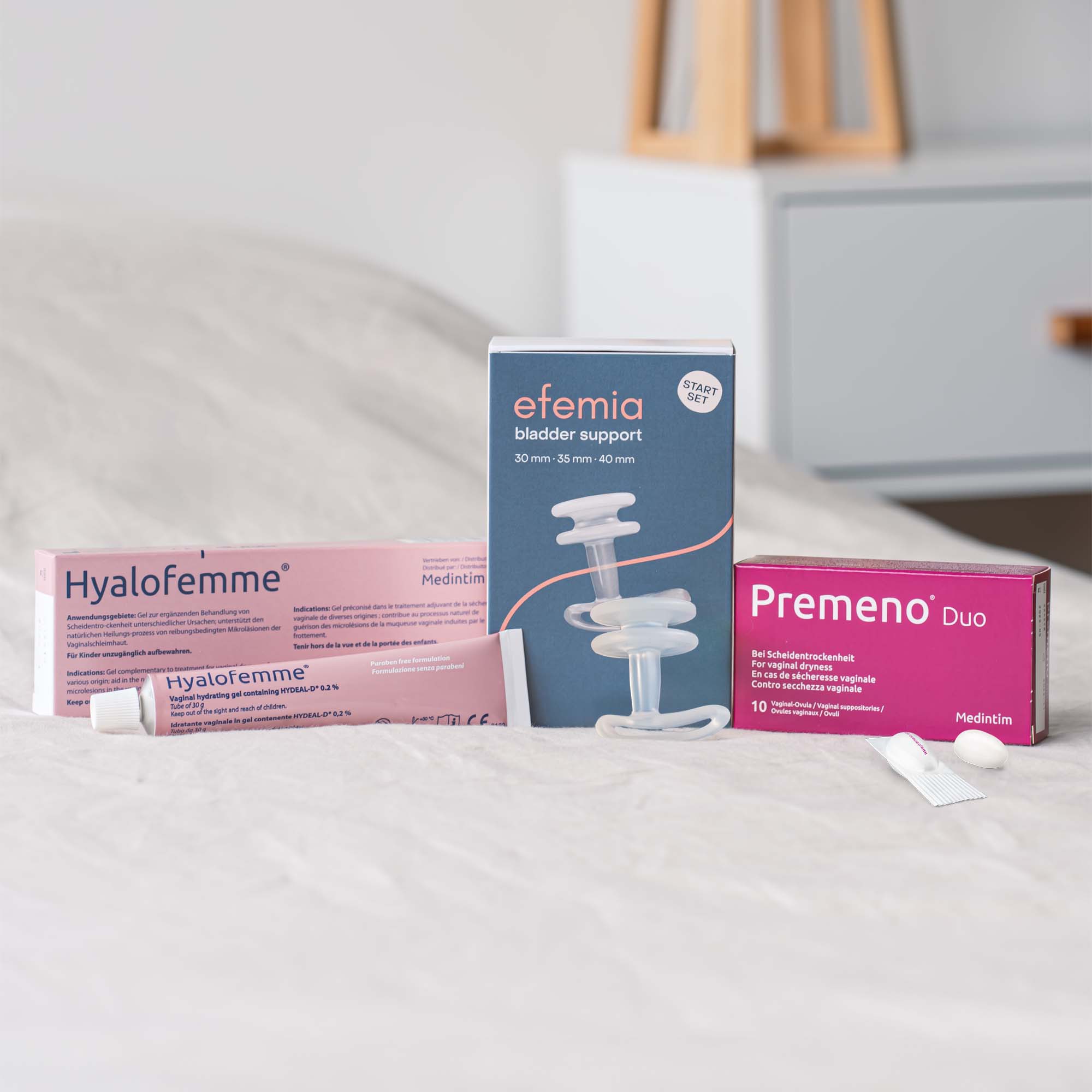 Pessaire fuite urinaire + Hyalofemme + Premeno